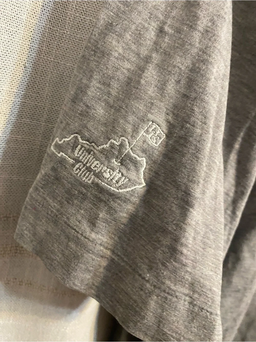 Polo Golf Ralph Lauren Vintage Lisle Gray Polo Shirt Size L University Club Pima